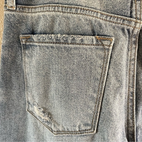 Kancan Estilo wide leg crop Distressed Hem in Light Wash Blue Size 26 crop - Picture 12 of 13